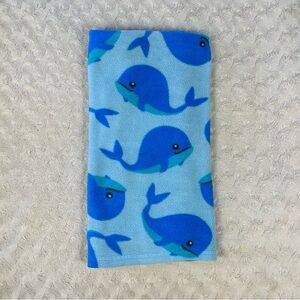 Safety 1st Whale Baby Blanket Blue Fleece Security Lovey